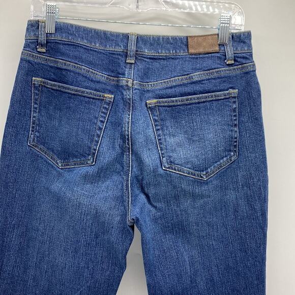 Land’s End original fit modern waist boot leg jeans cabin  ranch western sz 8 - Picture 4 of 5